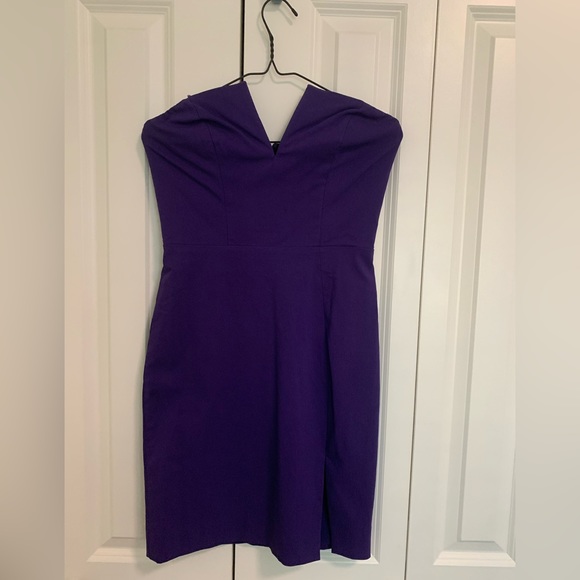 Guess purple strapless mini dress size US4 - Picture 1 of 9